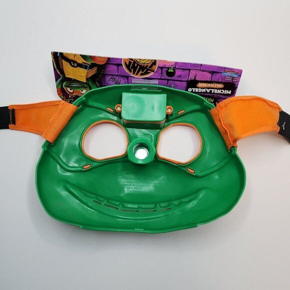 TMNT Michelangelo Figurine and Mask Set - Nickelodeon, OneSize, Green & Orange - Picture 4 of 7